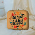 PRINTED CLUTCH/HANDBAG -SELF LOVE IS THE BEST LOVE