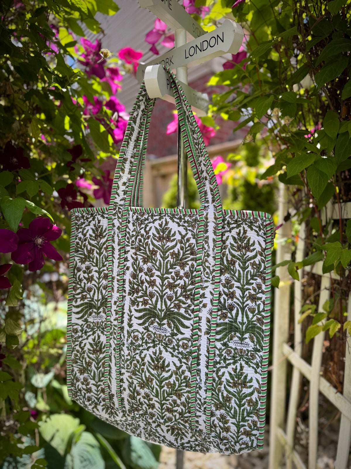 BHOOMI Herbal pattern Tote Bag