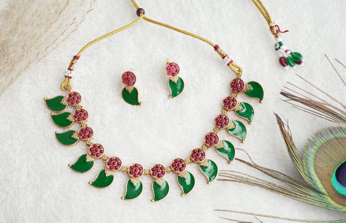Bodhi Traditional palakka style necklace set