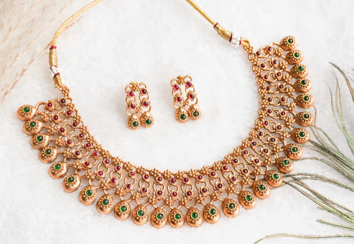 Deepkala Traditional antique style designer necklace set