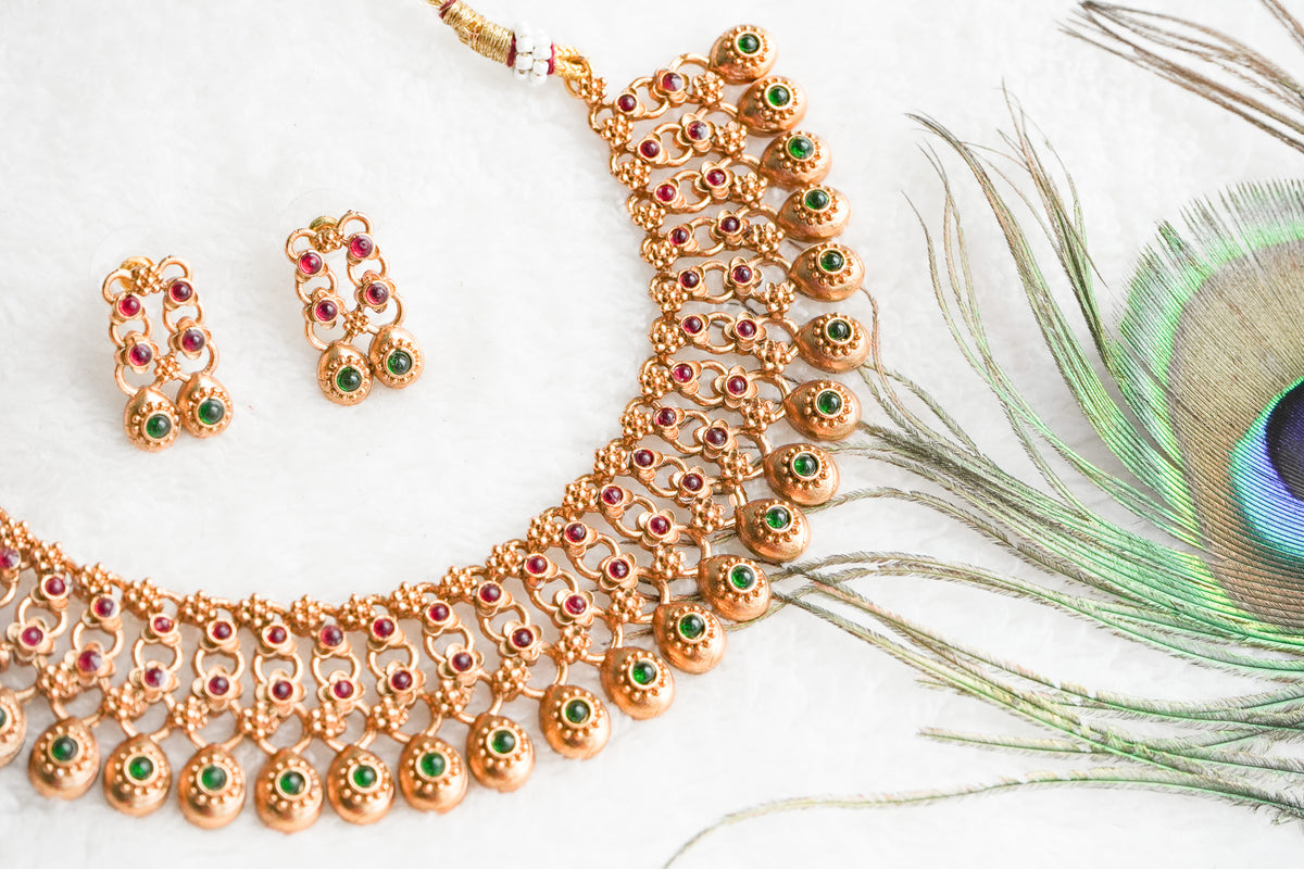 Deepkala Traditional antique style designer necklace set