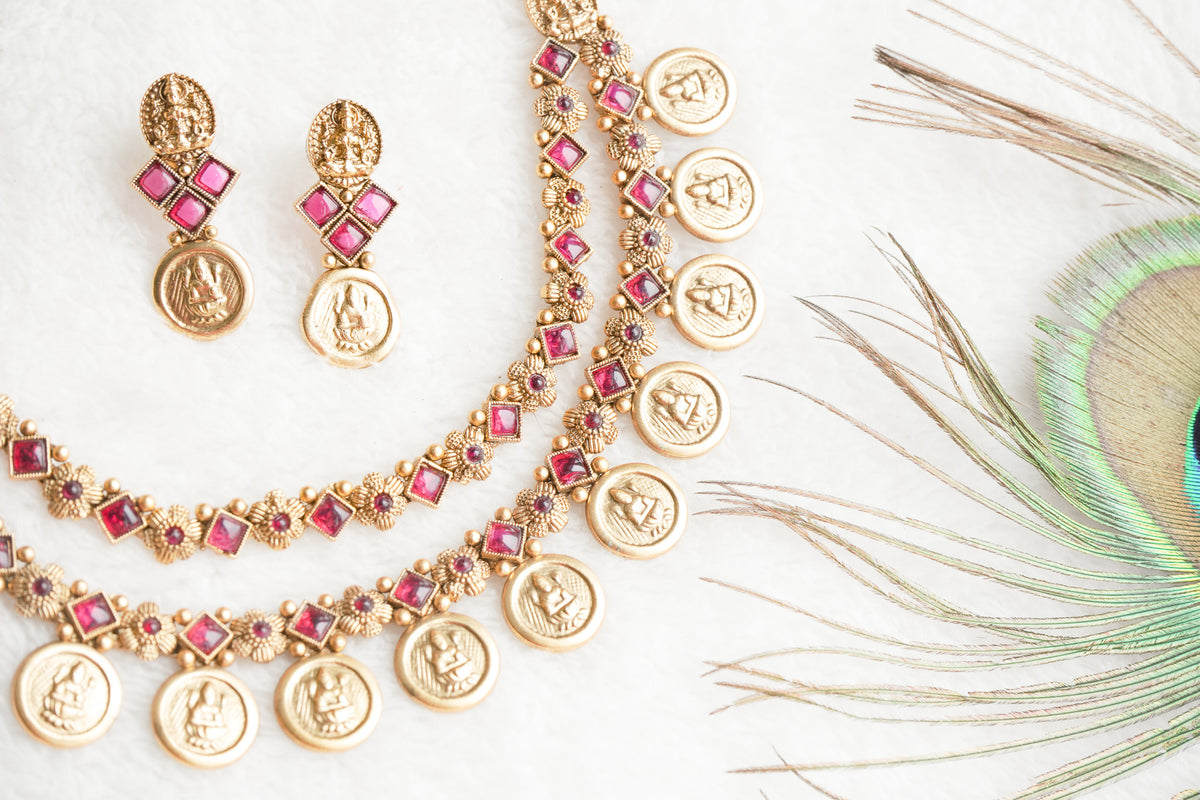 Divija Traditional Layer Coin Necklace Set