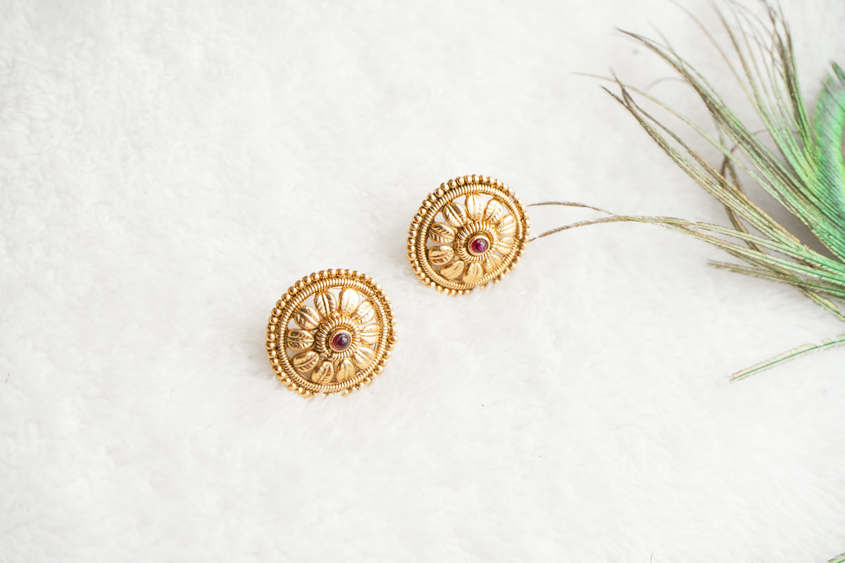 Gavya Traditional long Haram Set with matching Earrings