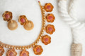 Nirvi Traditional designer necklace set with floral motifs