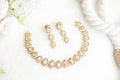 Snow White AD Stone Necklace with matching Earrings