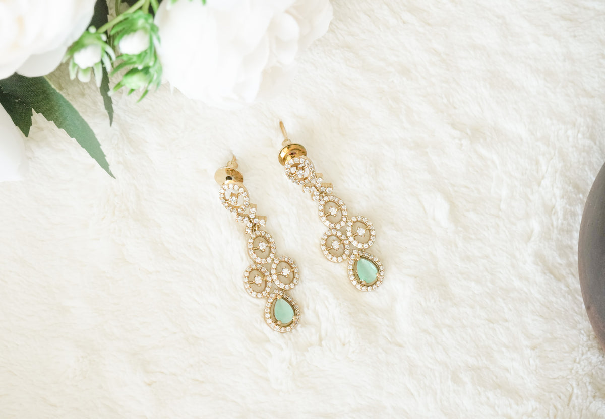 Sophie AD Stone Necklace with matching Earrings