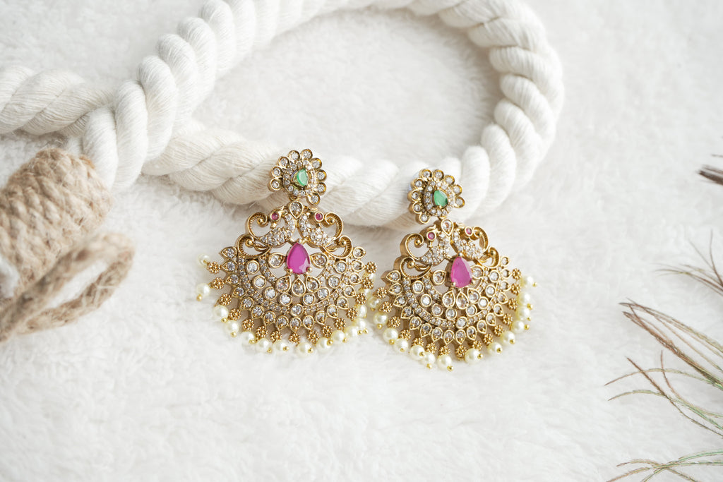 DEEPIKA KEMP -AD STONE EARRINGS